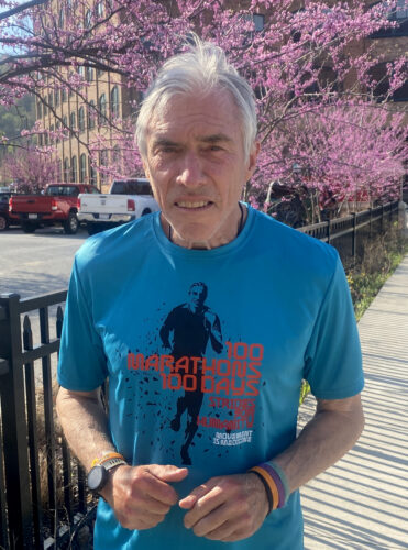Runner With Parkinson's 100-Marathon Journey Takes Him Through Wheeling
